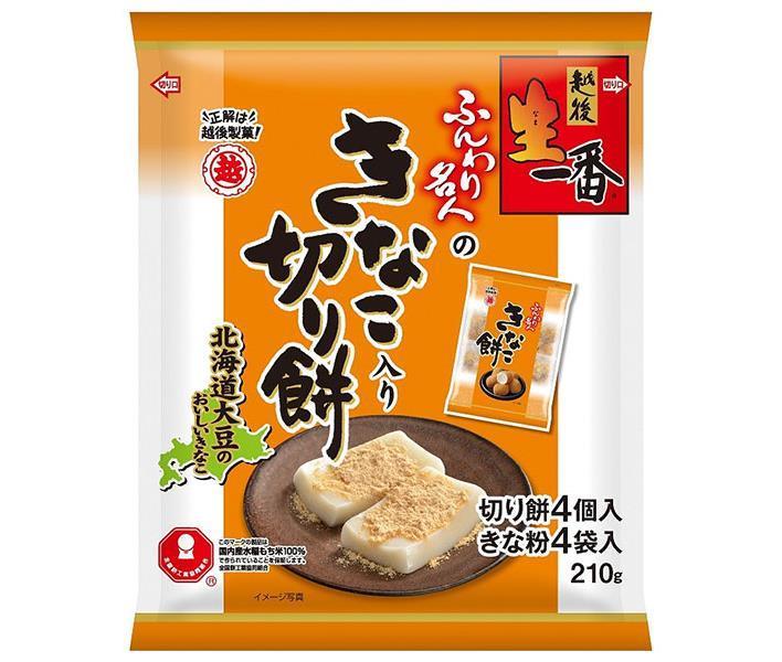Echigo Seika Nama Ichiban Kinako Mochi (Rice Cake with Kinako), 210g x 12 bags [Ships from Japan] 