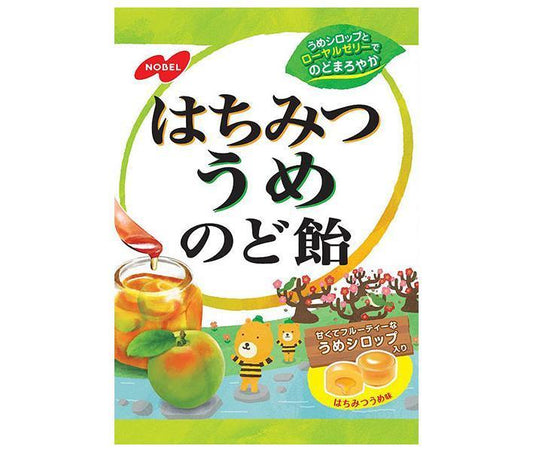 ノーベル製菓 はちみつうめのど飴 110g×6袋入【日本出荷】