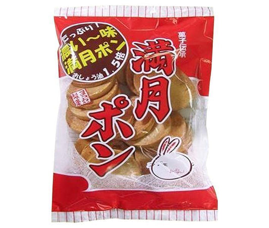 松岡製菓 濃い味 満月ポン 80g×12袋入【日本出荷】