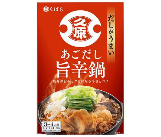 Kuhara Soy Sauce, Spicy Flying Fish Stock Hot Pot, 800g x 12 packs [Ships from Japan] 