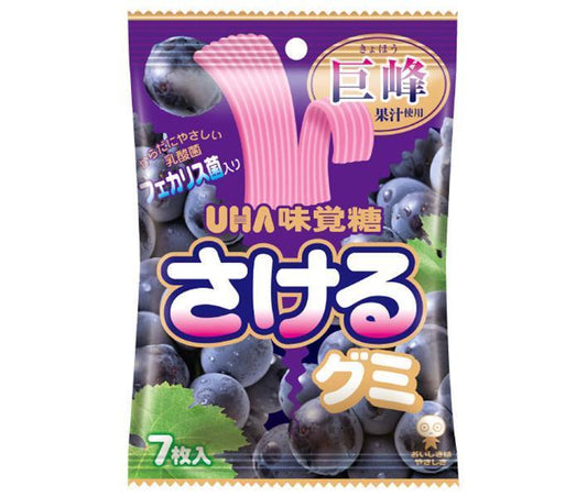 UHA味覚糖 さけるグミ 巨峰 7枚×10袋入【日本出荷】
