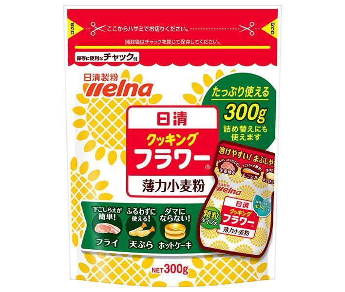 Nissin Welna Nissin Cooking Flour, Soft Wheat Flour, Zip-Sealed, 300g x 12 Bags [Ships from Japan] 