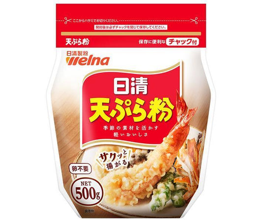Nissin Verna Nissin Tempura Powder with zipper 500g x 12 bags [Shipped in Japan]