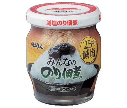磯じまん みんなののり佃煮 25%減塩 145g瓶×12個入【日本出荷】