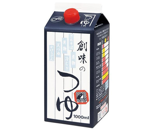創味食品 創味のつゆ 1000ml紙パック×6本入【日本出荷】