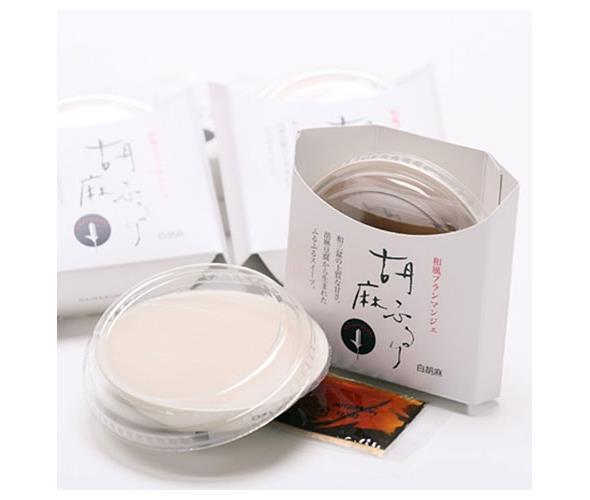 Daikaku Sohonpo Japanese Style Blancmange Sesame Fururi White Sesame (80g of fresh sweets, 10g of brown sugar syrup) x 40 pieces [Shipped in Japan]