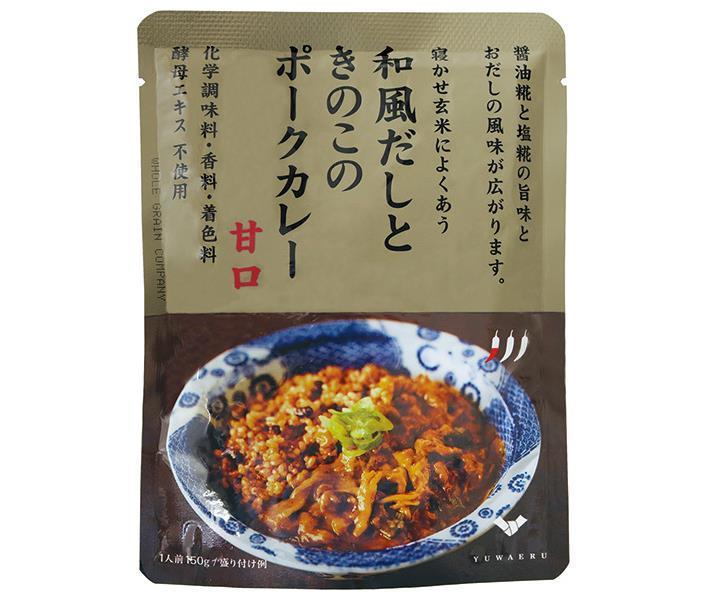結わえる 和風だしときのこのポークカレー 150g×10袋入【日本出荷】