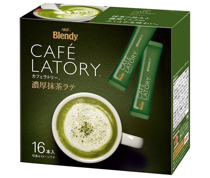 AGF Blendy Cafe Latory Stick Rich Matcha Latte (11.5g x 16 sticks) x 12 boxes [Ships from Japan] 