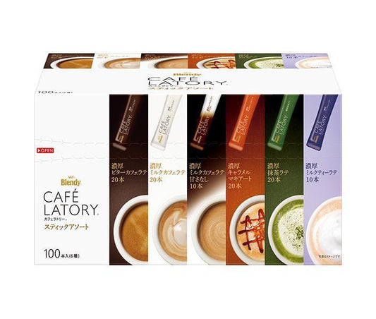 AGF ブレンディ カフェラトリー スティック アソート 100本×6箱入【日本出荷】