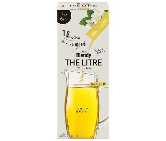 AGF Blendy The Liter Jasmine Tea (4.8g x 6 bottles) x 24 boxes [shipped in Japan]