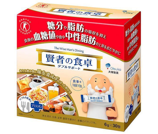 Otsuka Pharmaceutical Kenja no Shokutaku Double Support [Food for Specified Health Uses (FOSHU)] 6g x 30 packets x 1 box [Ships from Japan] 
