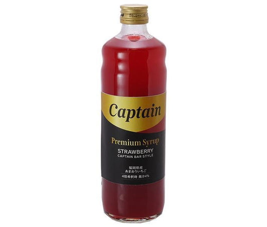 Nakamura Shoten Captain Premium Amaou Strawberry 600ml bottle x 12 bottles [shipped in Japan]