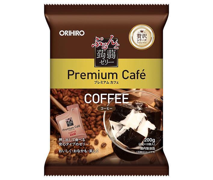 オリヒロ ぷるんと蒟蒻ゼリー プレミアムカフェ コーヒー (20gパウチ×10個)×12袋入【日本出荷】