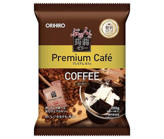 オリヒロ ぷるんと蒟蒻ゼリー プレミアムカフェ コーヒー (20gパウチ×10個)×12袋入【日本出荷】