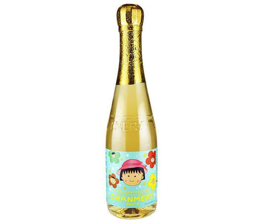 Kimura Drinks Chibi Maruko-chan Champagne White, 360ml Bottle x 12 [Ships from Japan] 