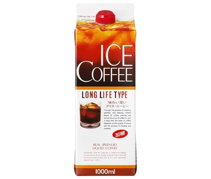 GS Food GS Iced Coffee Sweetened 1000ml paper pack x 12 pieces [Shipped in Japan]