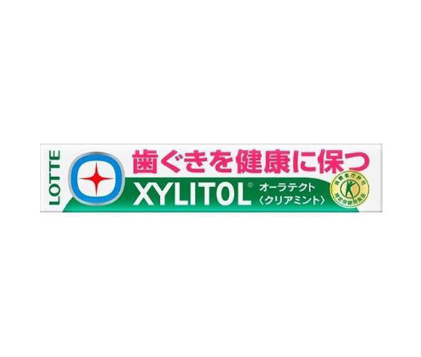 ロッテ キシリトール オーラテクトガム クリアミント 【特定保健用食品 特保】 21g(14粒)×20個入【日本出荷】
