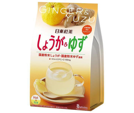 三井農林 日東紅茶 しょうが&ゆず (9.8g×8本)×24(6×4)袋入【日本出荷】
