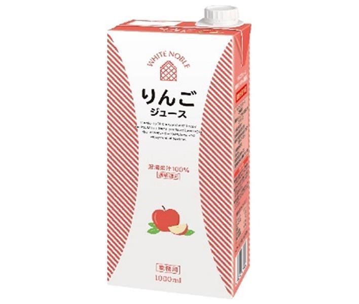 Mitsui Norin White Noble Apple Juice 1000ml paper pack x 6 bottles [shipped in Japan]