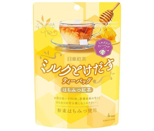 Mitsui Norin Nitto Black Tea Honey Tea with Milk Tea Bags, 7.2g x 4 bags x 24 bags [Ships from Japan] 