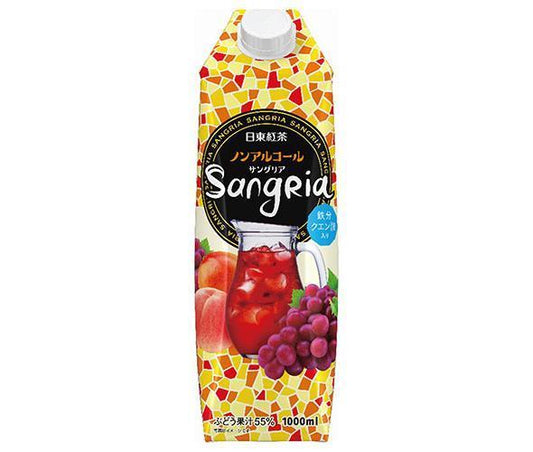 Mitsui Norin Nitto Black Tea Non-Alcoholic Sangria 1L paper pack x 6 bottles [shipped in Japan]