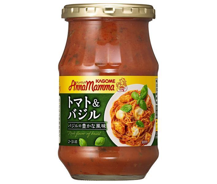 Kagome Anna Mamma Tomato & Basil, 330g Bottle x 12 (6 x 2) Bottles [Ships from Japan] 