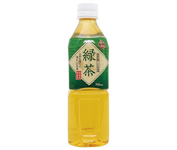 Tominaga Trading Kobe Sabo Green Tea, 500ml PET Bottles x 24 [Ships from Japan] 