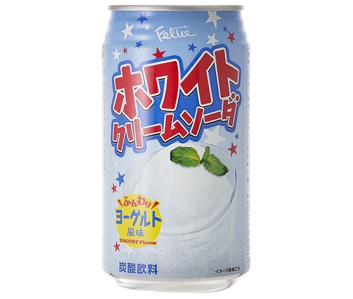 Tominaga Trading Felice White Cream Soda, 350ml Can x 24 [Ships from Japan] 