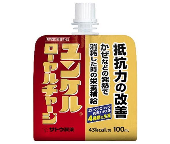 Sato Pharmaceutical Yunker Royal Charge 100ml Pouch x 36 Bottles [Ships from Japan] 