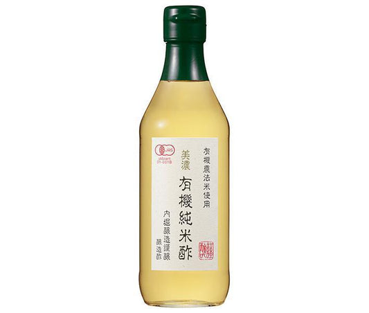 Uchibori Brewery Mino Organic Pure Rice Vinegar, 360ml Bottle x 6 Bottles [Ships from Japan] 