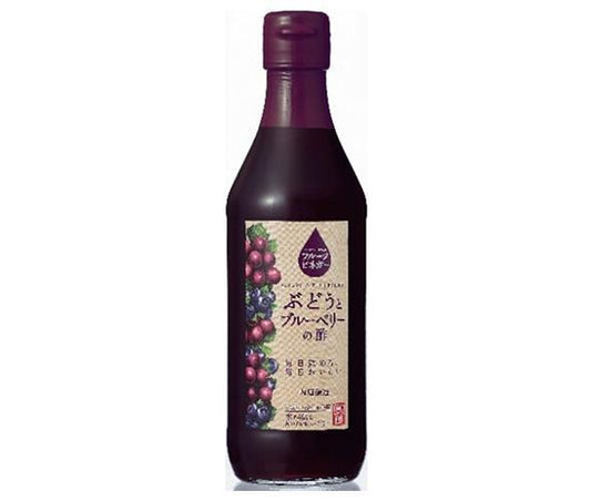 Uchibori Brewing Fruit Vinegar, Grape and Blueberry Vinegar, 360ml Bottle x 6 [Ships from Japan] 