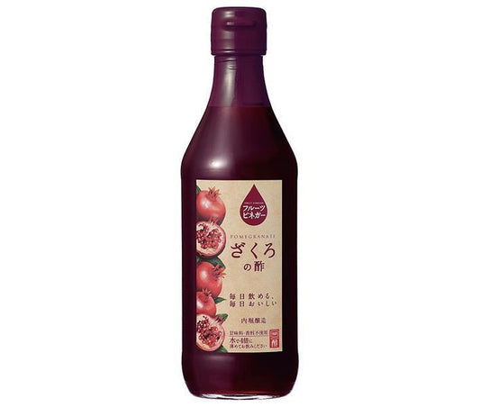 Uchibori Brewing Pomegranate Fruit Vinegar, 360ml Bottle x 6 Bottles [Ships from Japan] 