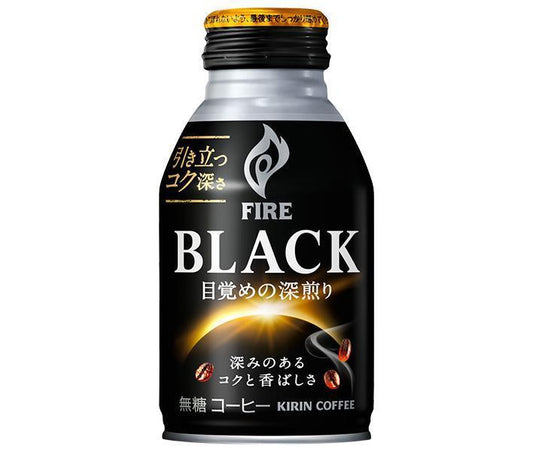 Kirin FIRE Black Awakening Dark Roast 275g Bottle Can x 24 [Shipped in Japan]