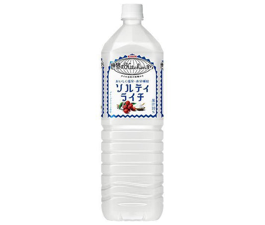 Kirin Salty Lychee from the World's Kitchen, 1.5L PET Bottle x 8 [Ships from Japan] 