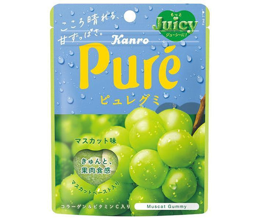 Kanro Pure Gummy Muscat 56g x 6 bags [shipped in Japan]