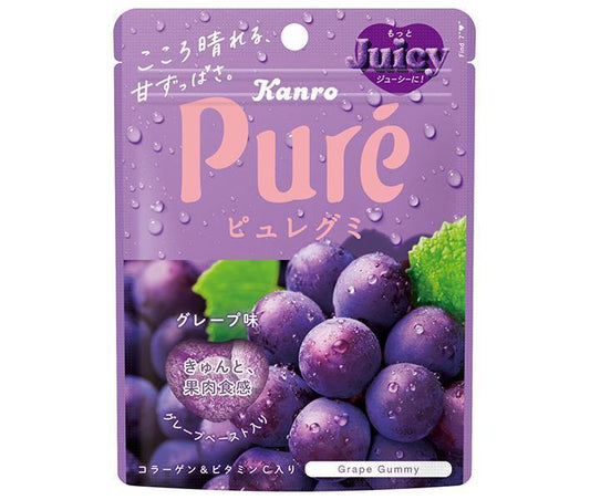 カンロ ピュレグミ グレープ 56g×6袋入【日本出荷】