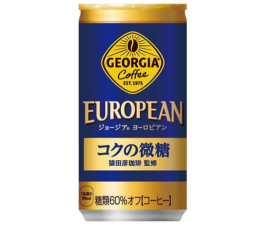 Coca-Cola Georgia European Rich Light Sugar 185g can x 30 pieces [Shipped in Japan]
