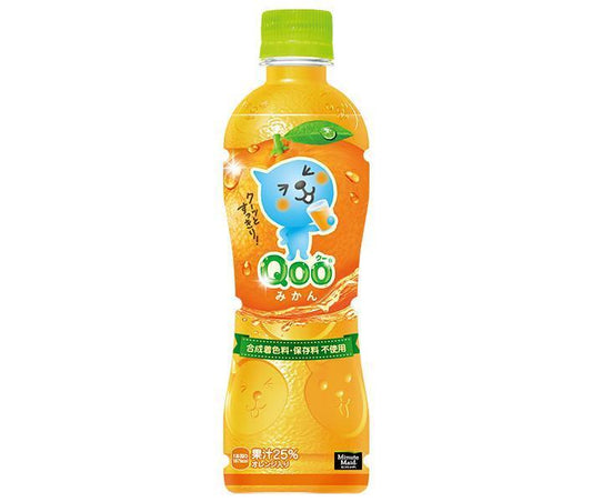 Coca-Cola Minute Maid Qoo Orange 425ml PET Bottles x 24 [Ships from Japan] 