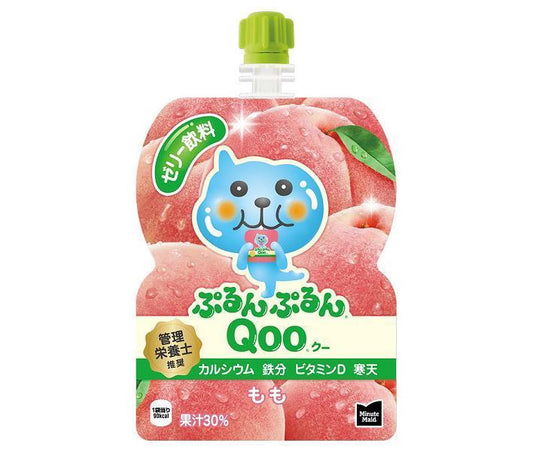 Coca-Cola Minute Maid Purun Purun Qoo Peach 125g Pouch x 6 [Ships from Japan] 
