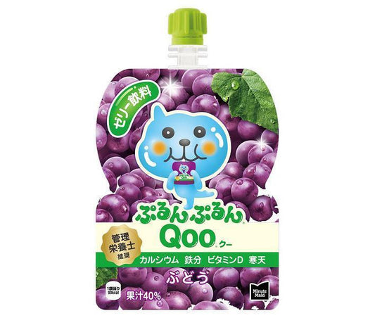 Coca-Cola Minute Maid Purun Purun Qoo Grape 125g Pouch x 6 [Ships from Japan] 