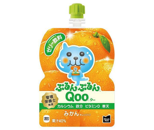 Coca-Cola Minute Maid Purun Purun Qoo Mandarin Orange 125g Pouch x 6 [Ships from Japan] 