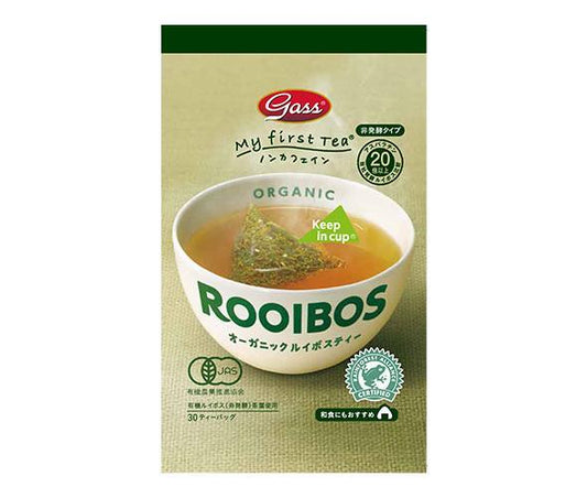 Gass Organic Rooibos Tea (Non-fermented type) 45g (1.5g x 30 bags) x 24 pieces [Shipped in Japan]