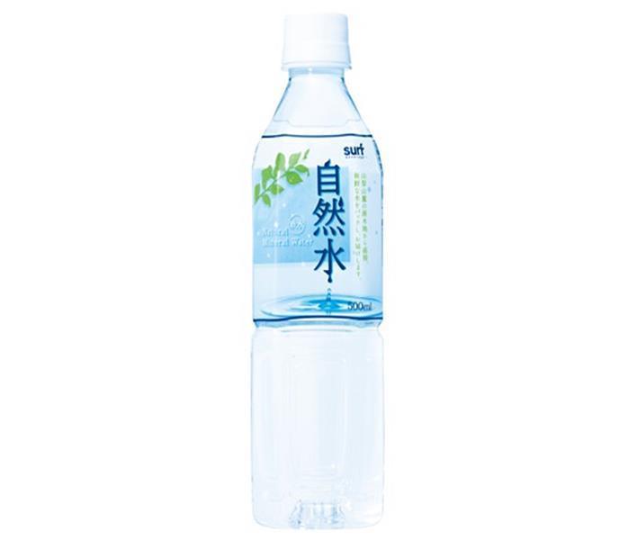 Surf Beverage Natural Water 500ml PET bottles x 24 bottles [Shipped in Japan]