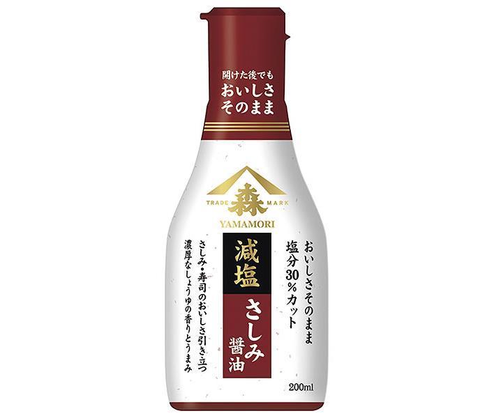 Yamamori Delicious Reduced Sodium Sashimi Soy Sauce, 200ml PET Bottle x 12 Bottles [Ships from Japan] 