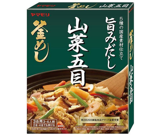 ヤマモリ 山菜五目 釜めしの素 210g×5箱入【日本出荷】