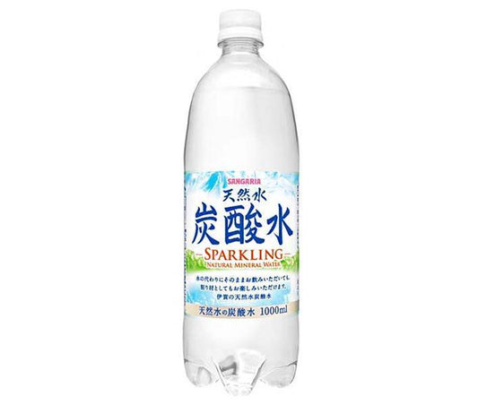 サンガリア 伊賀の天然水 炭酸水 1Lペットボトル×12本入【日本出荷】