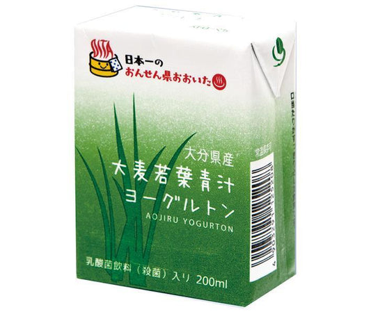 ヨーグルトン乳業 大麦若葉青汁 ヨーグルトン 200ml紙パック×16本入【日本出荷】