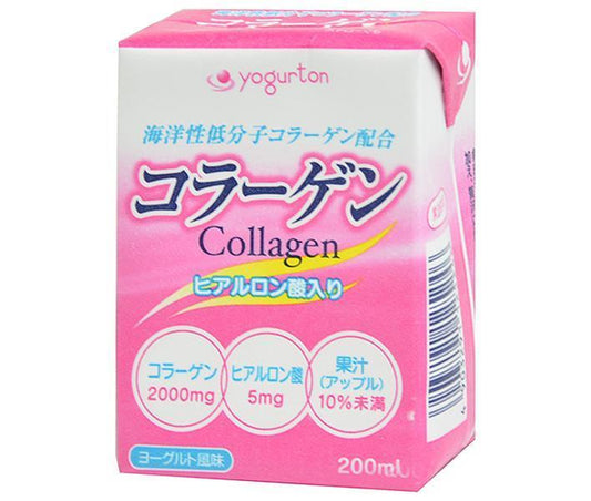 ヨーグルトン乳業 コラーゲン 200ml紙パック×16本入【日本出荷】