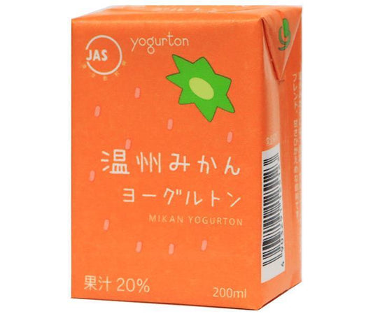 Yogurtn Dairy Unshu Mikan Yogurtn 200ml Paper Carton x 16 Bottles [Ships from Japan] 
