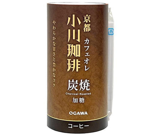 Ogawa Coffee Kyoto Charcoal Roasted Coffee, Cafe au Lait, Sweetened, 195g Cart Tin x 15 [Ships from Japan] 